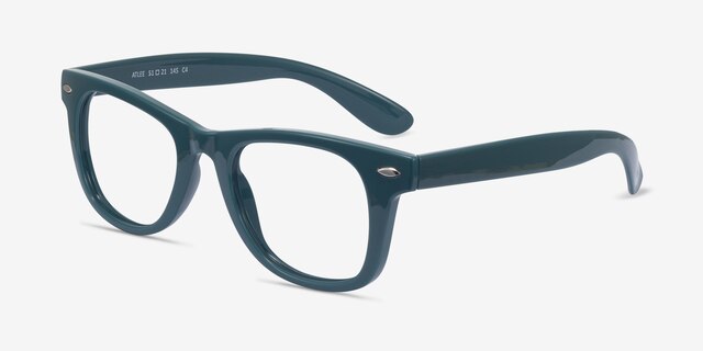 Atlee Green PlasticEyeglass Frames from EyeBuyDirect, Angle View