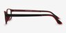 Broad Black PlasticEyeglass Frames from EyeBuyDirect, Side View
