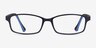 Broad Navy PlasticEyeglass Frames from EyeBuyDirect, Front View