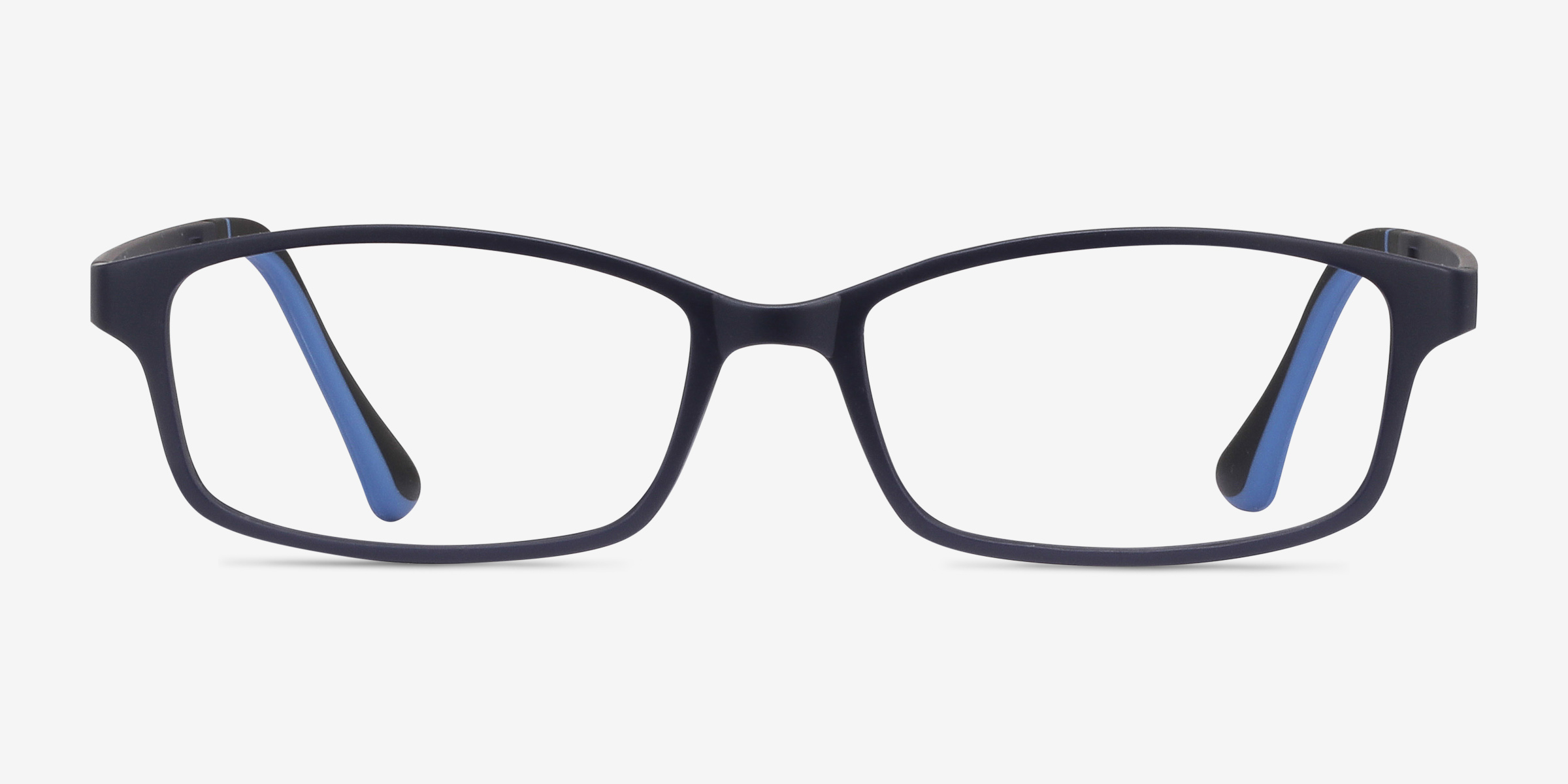 Broad Rectangle Navy Full Rim Eyeglasses Eyebuydirect