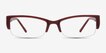 Diane Red PlasticEyeglass Frames from EyeBuyDirect, Front View