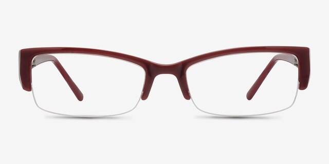 Diane Red PlasticEyeglass Frames from EyeBuyDirect, Front View