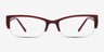 Diane Red PlasticEyeglass Frames from EyeBuyDirect, Front View