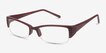 Diane Red PlasticEyeglass Frames from EyeBuyDirect, Angle View