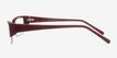 Diane Red PlasticEyeglass Frames from EyeBuyDirect, Side View
