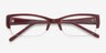 Diane Red PlasticEyeglass Frames from EyeBuyDirect, Closed View