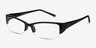Diane Black PlasticEyeglass Frames from EyeBuyDirect, Angle View
