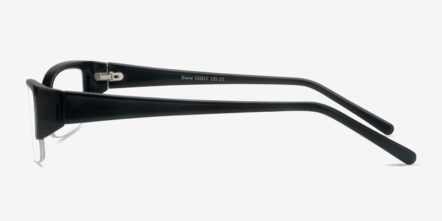 Diane Black PlasticEyeglass Frames from EyeBuyDirect, Side View
