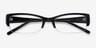 Diane Black PlasticEyeglass Frames from EyeBuyDirect, Closed View