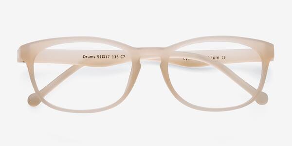 Frosted White Drums -  Plastique Lunettes de vue