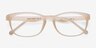 Drums Frosted White PlasticEyeglass Frames from EyeBuyDirect, Closed View