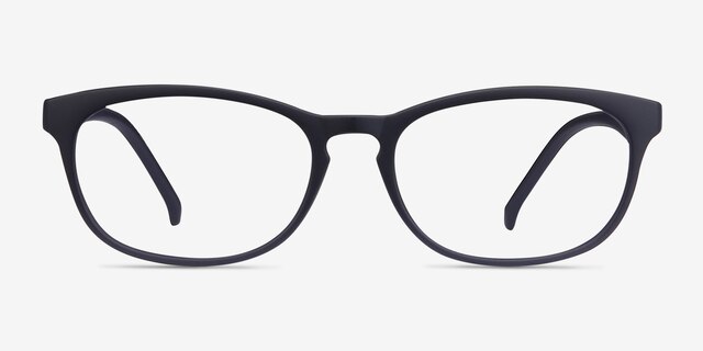 Drums Navy PlasticEyeglass Frames from EyeBuyDirect, Front View
