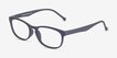 Drums Navy PlasticEyeglass Frames from EyeBuyDirect, Angle View