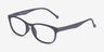Drums Navy PlasticEyeglass Frames from EyeBuyDirect, Angle View
