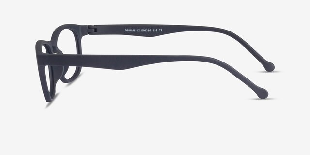 Drums Navy PlasticEyeglass Frames from EyeBuyDirect, Side View