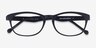 Drums Navy PlasticEyeglass Frames from EyeBuyDirect, Closed View