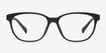 Moody Matte Black PlasticEyeglass Frames from EyeBuyDirect, Front View