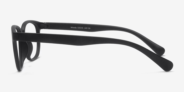 Moody Matte Black Plastic Eyeglass Frames from EyeBuyDirect