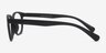 Moody Matte Black PlasticEyeglass Frames from EyeBuyDirect, Side View