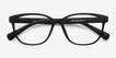 Moody Matte Black PlasticEyeglass Frames from EyeBuyDirect, Closed View