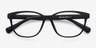 Moody Matte Black PlasticEyeglass Frames from EyeBuyDirect, Closed View