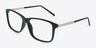 Pablo Matte Blue PlasticEyeglass Frames from EyeBuyDirect, Angle View