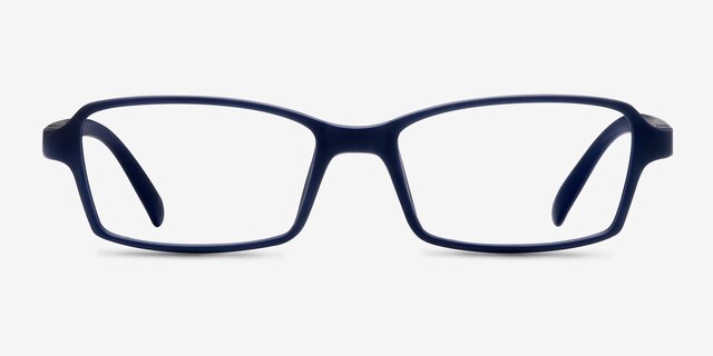 Ricki Matte Navy PlastiqueMontures de lunettes de vue d'EyeBuyDirect, Vue de Face