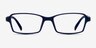 Ricki Matte Navy PlastiqueMontures de lunettes de vue d'EyeBuyDirect, Vue de Face