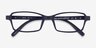 Ricki Matte Navy PlastiqueMontures de lunettes de vue d'EyeBuyDirect, Vue Rapprochée