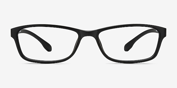 Versus Matte Black Plastic Eyeglass Frames