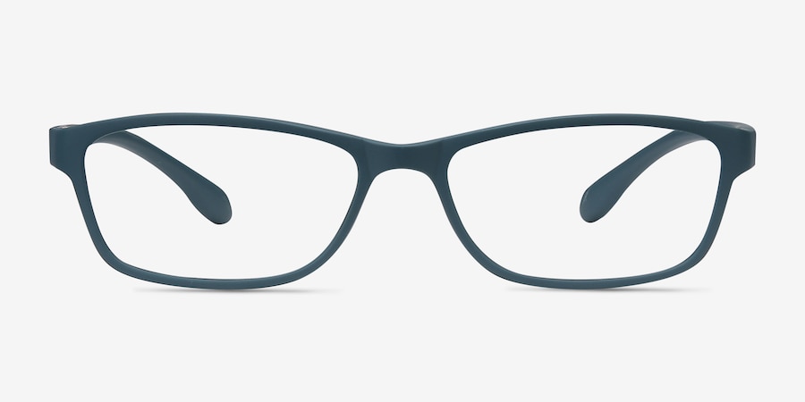 Versus Rectangle Matte Green Full Rim Eyeglasses | Eyebuydirect