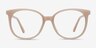 Bardot Rose pâle AcétateMontures de lunettes de vue d'EyeBuyDirect, Vue de Face