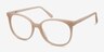 Bardot Rose pâle AcétateMontures de lunettes de vue d'EyeBuyDirect, Vue d'Angle