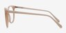 Bardot Rose pâle AcétateMontures de lunettes de vue d'EyeBuyDirect, Vue de Côté