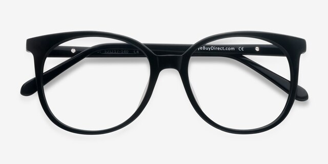 Bardot Black AcetateEyeglass Frames from EyeBuyDirect, Closed View