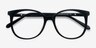 Bardot Black AcetateEyeglass Frames from EyeBuyDirect, Closed View