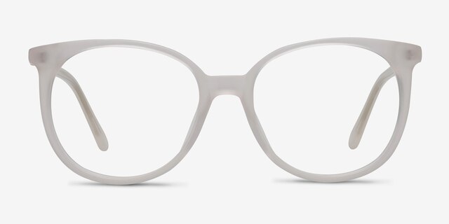Bardot White AcetateEyeglass Frames from EyeBuyDirect, Front View