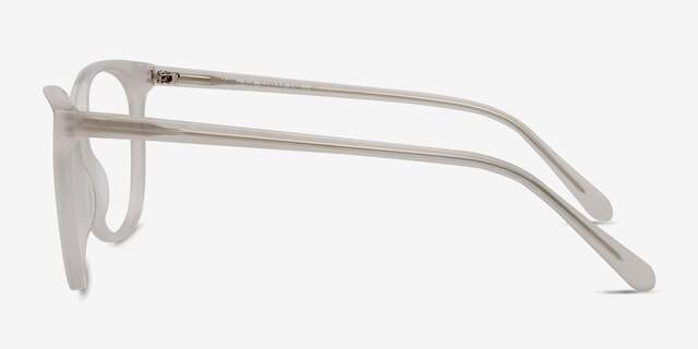 Bardot White AcetateEyeglass Frames from EyeBuyDirect, Side View