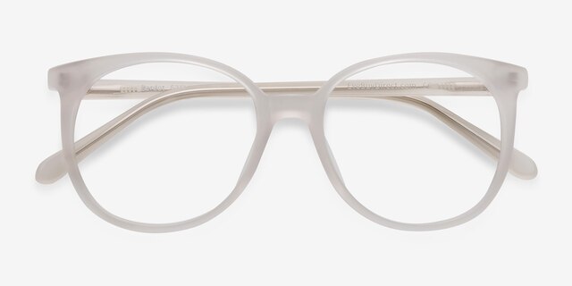 Bardot White AcetateEyeglass Frames from EyeBuyDirect, Closed View