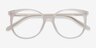 Bardot White AcetateEyeglass Frames from EyeBuyDirect, Closed View