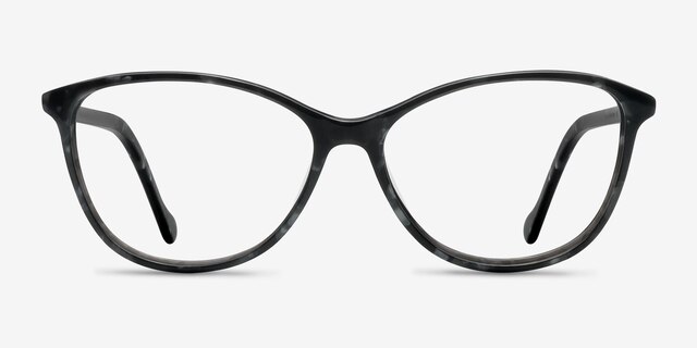 Charlize Gray AcetateEyeglass Frames from EyeBuyDirect, Front View