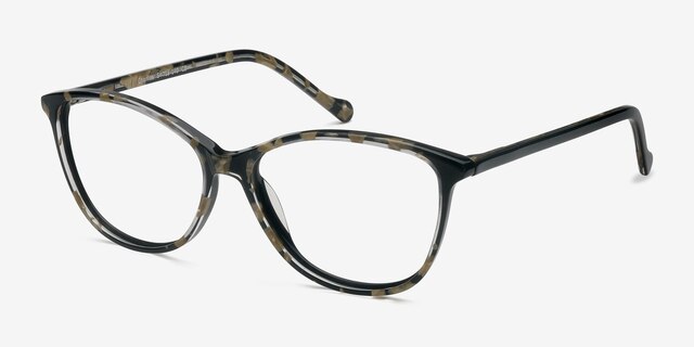 Charlize Floral AcetateEyeglass Frames from EyeBuyDirect, Angle View