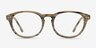 Little Things Brown Wood-textureEyeglass Frames from EyeBuyDirect, Front View