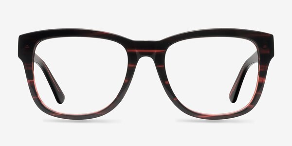 Panoram Dark Red Acetate Eyeglass Frames