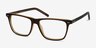 Default Brown AcetateEyeglass Frames from EyeBuyDirect, Angle View