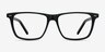 Default Black AcetateEyeglass Frames from EyeBuyDirect, Front View