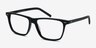 Default Black AcetateEyeglass Frames from EyeBuyDirect, Angle View