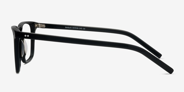 Default Black AcetateEyeglass Frames from EyeBuyDirect, Side View