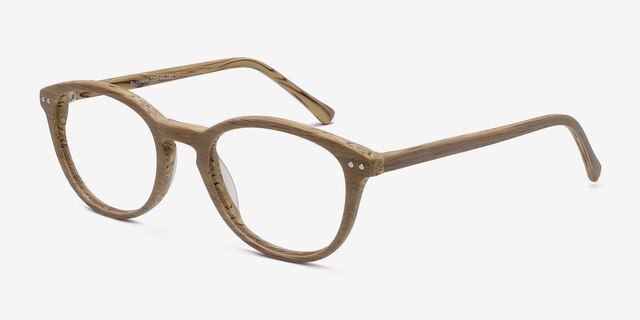 Runaway YellowEyeglass Frames from EyeBuyDirect, Angle View