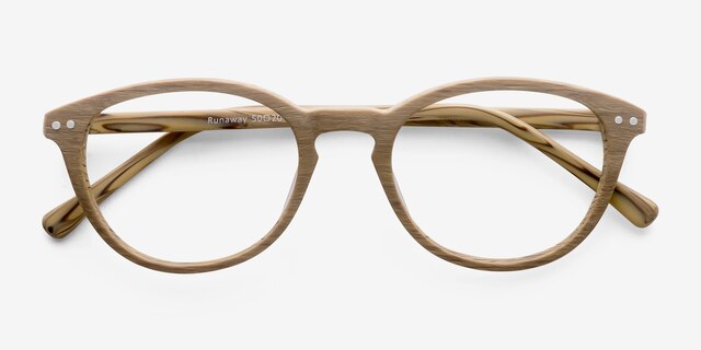 Runaway YellowEyeglass Frames from EyeBuyDirect, Closed View